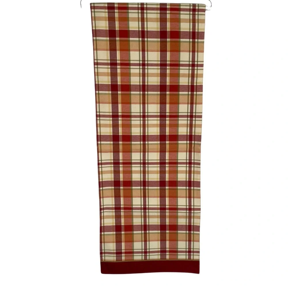 BETTER HOMES & GARDENS Table Runner Fall Autumn Harvest Plaid 14x72